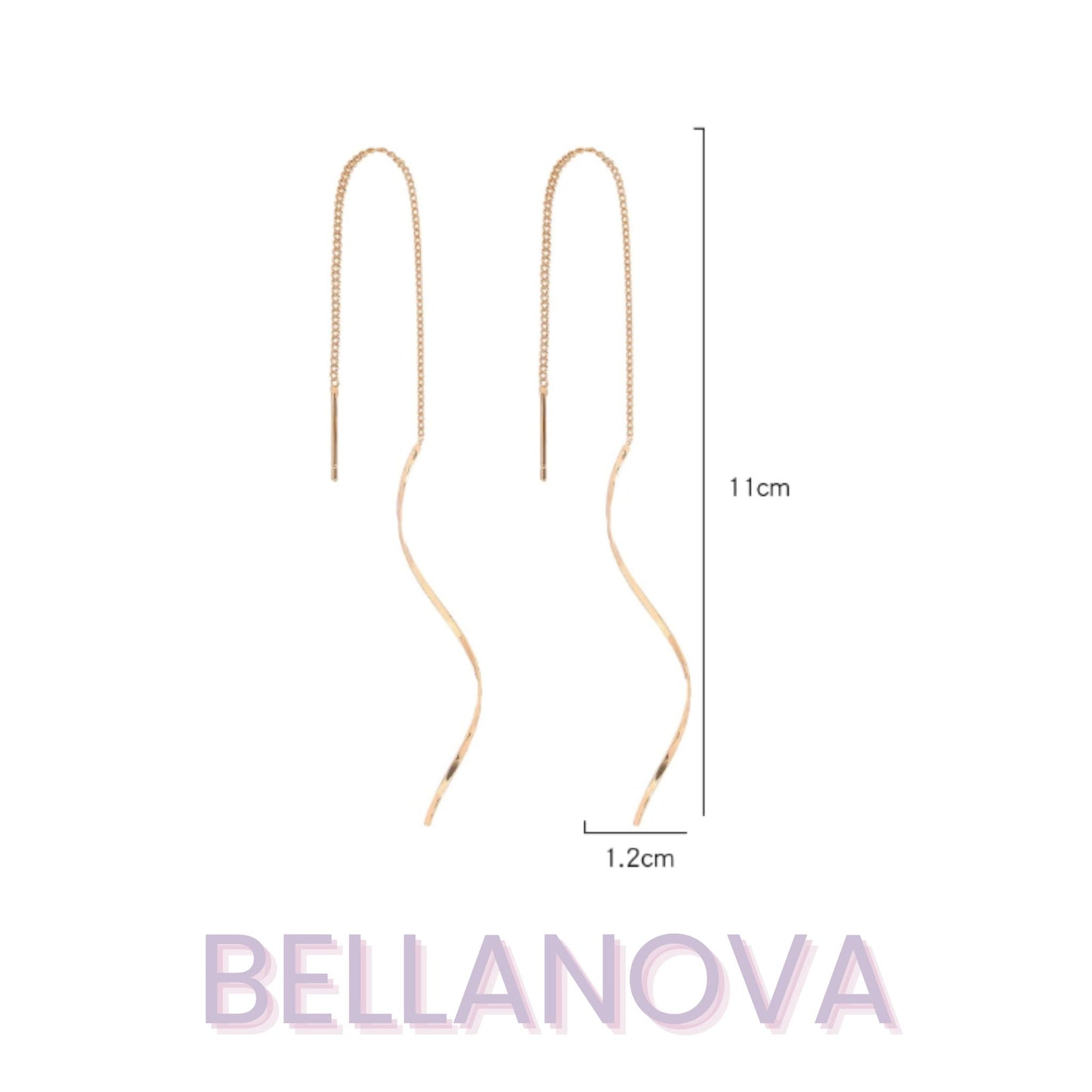 Brincos Flutuantes - Folheado a Ouro 18k + FRETE GRÁTIS