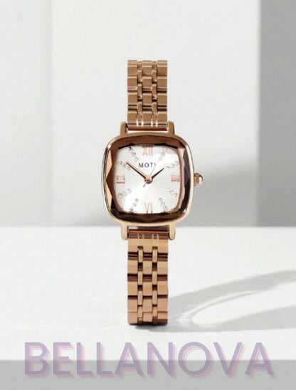 Relógio Minimalista Swarovski™ - Folheado a Ouro 18K+ FRETE GRÁTIS