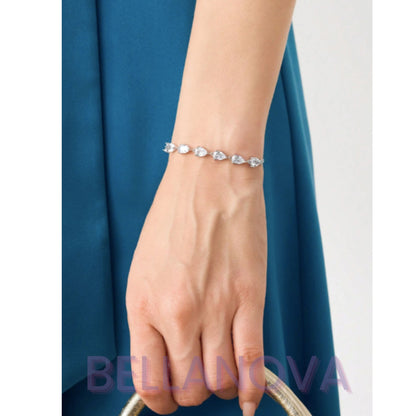 FILIPPA MONTEIRO X BELLA NOVA | Pulseira Ajustável Swarovski Cristal - Folheado a Ouro 18K+ FRETE GRÁTIS