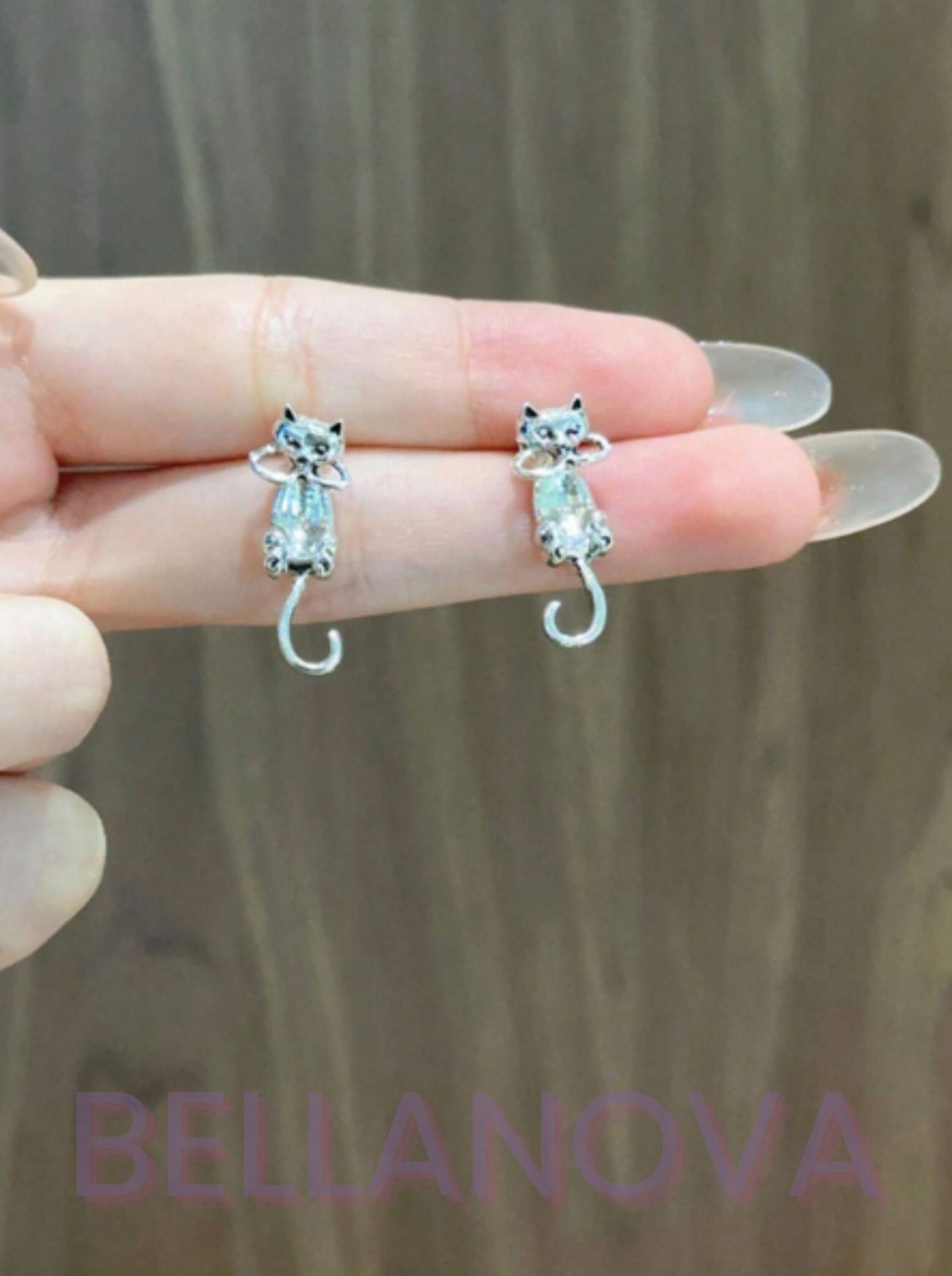 Brinco 2 em 1 Gato - Folheado a Ouro 18k+ FRETE GRÁTIS