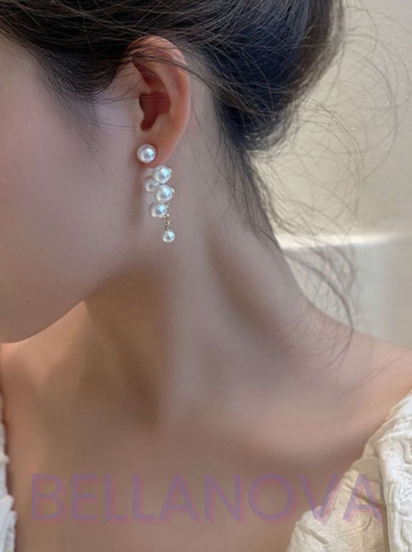 Brincos Pérolas Flutuantes - Folheado a Ouro 18k + FRETE GRÁTIS