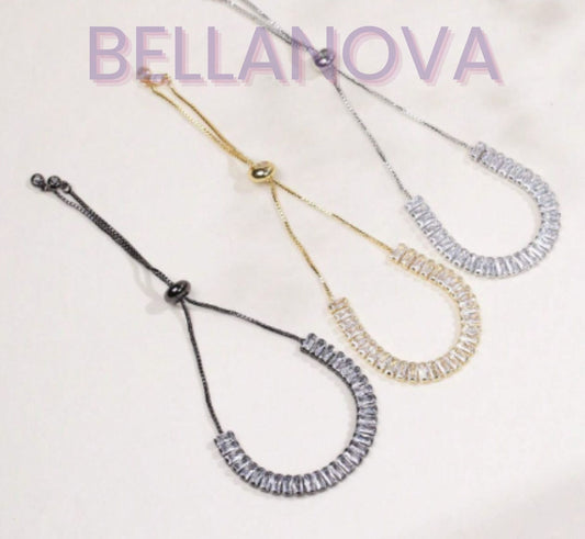OLIVIA PADANO X BELLA NOVA | Pulseira Colecionável Swarovski - Folheado a Ouro 24k+ FRETE GRÁTIS