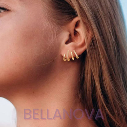 Brincos 4 Pontas™ - Folheado a Ouro 18k+ FRETE GRÁTIS