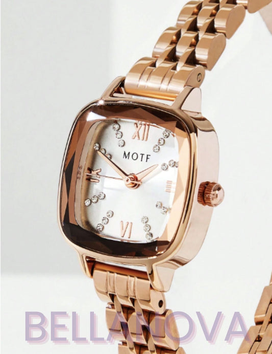 FILIPPA MONTEIRO X BELLA NOVA | Relógio Minimalista Swarovski - Folheado a Ouro 18K+ FRETE GRÁTIS