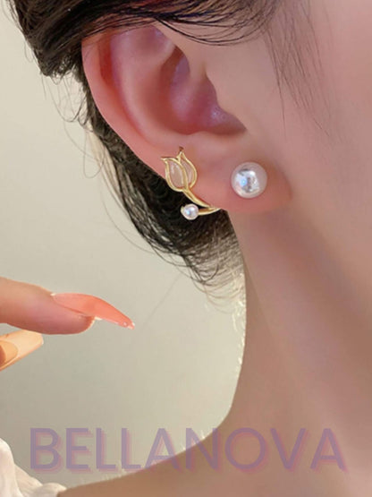 Brincos 2 em 1 Roses - Folheado a Ouro 18k + FRETE GRÁTIS