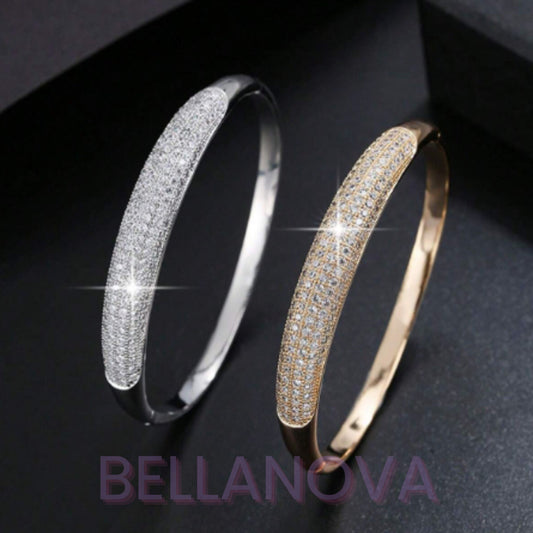 Bracelete Formas - Cravejado com Zircônias - Folheado a Ouro 18k + FRETE GRÁTIS