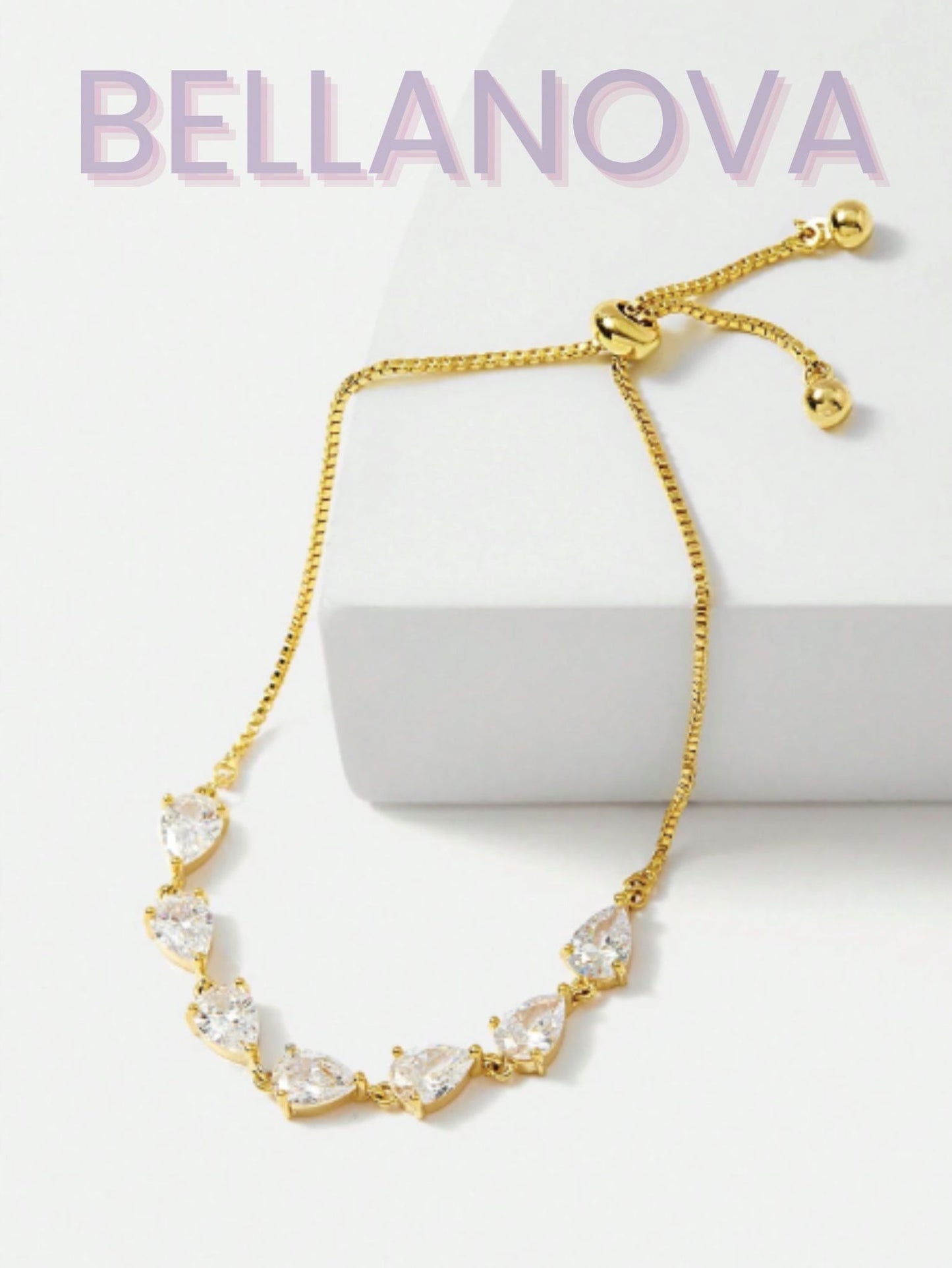 FILIPPA MONTEIRO X BELLA NOVA | Pulseira Swarovski - Folheado a Ouro 18k+ FRETE GRÁTIS