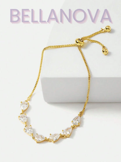FILIPPA MONTEIRO X BELLA NOVA | Pulseira Swarovski - Folheado a Ouro 18k+ FRETE GRÁTIS