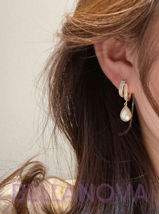 Brincos Beatrice MadrePérola - Folheado a Ouro 18k + FRETE GRÁTIS