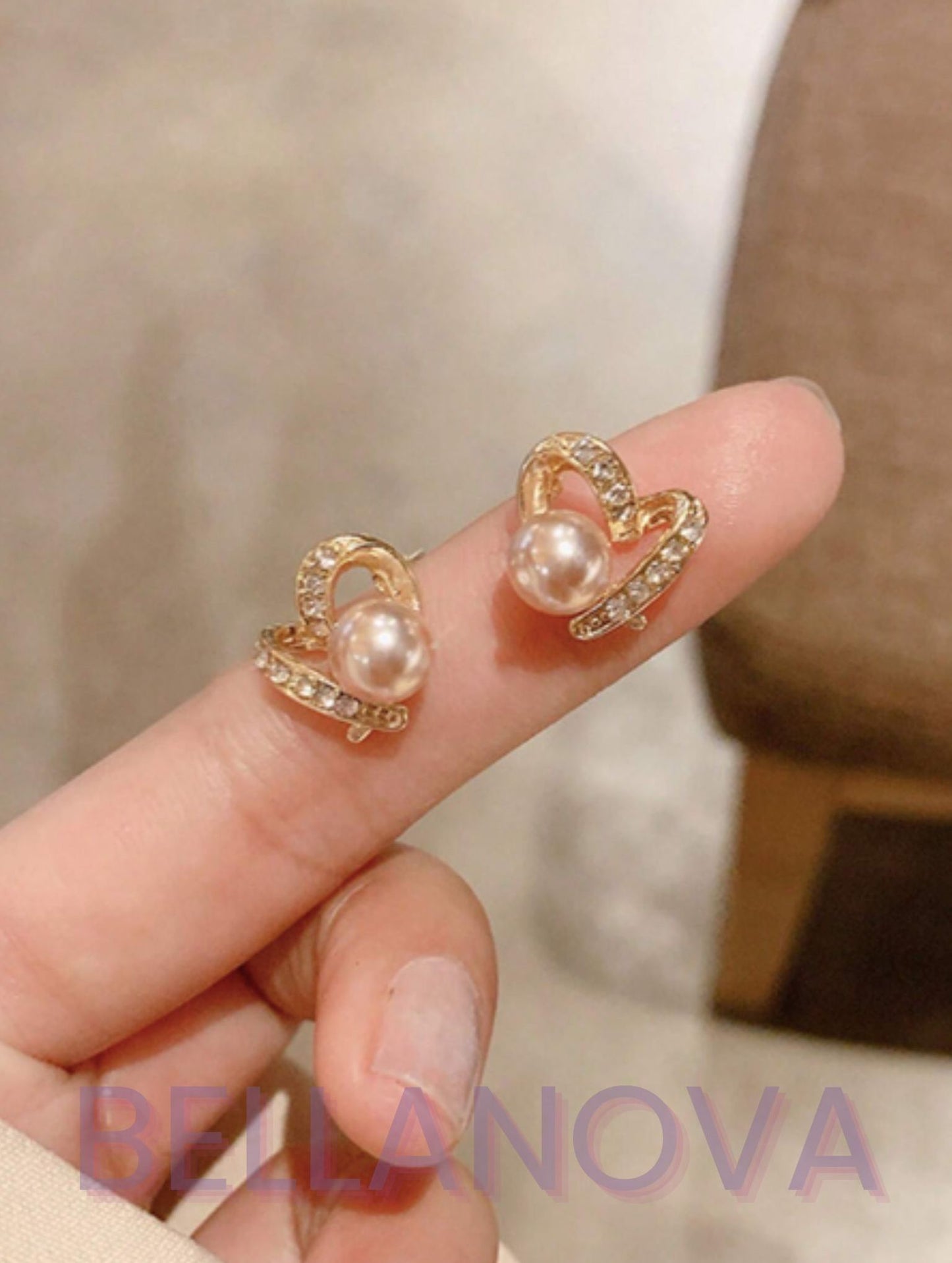 Brincos Coração Dourado Zircônias - Folheado a Ouro 18k + FRETE GRÁTIS