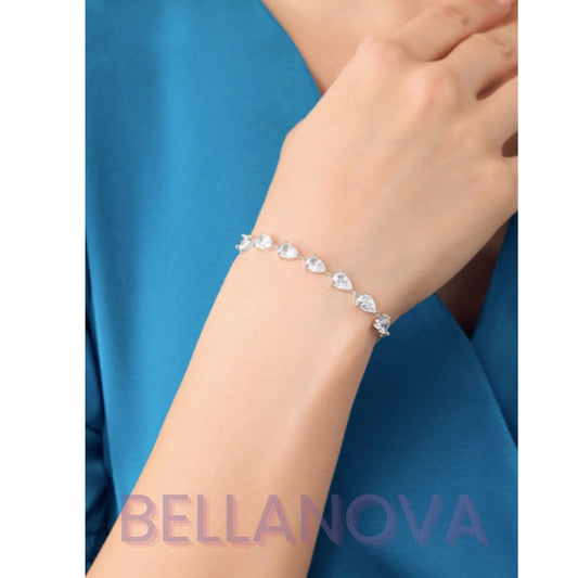 FILIPPA MONTEIRO X BELLA NOVA | Pulseira Ajustável Swarovski Cristal - Folheado a Ouro 18K+ FRETE GRÁTIS