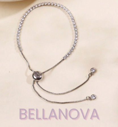 OLIVIA PADANO X BELLA NOVA | Pulseira Regulável Swarovski - Folheado a Ouro 24k+ FRETE GRÁTIS