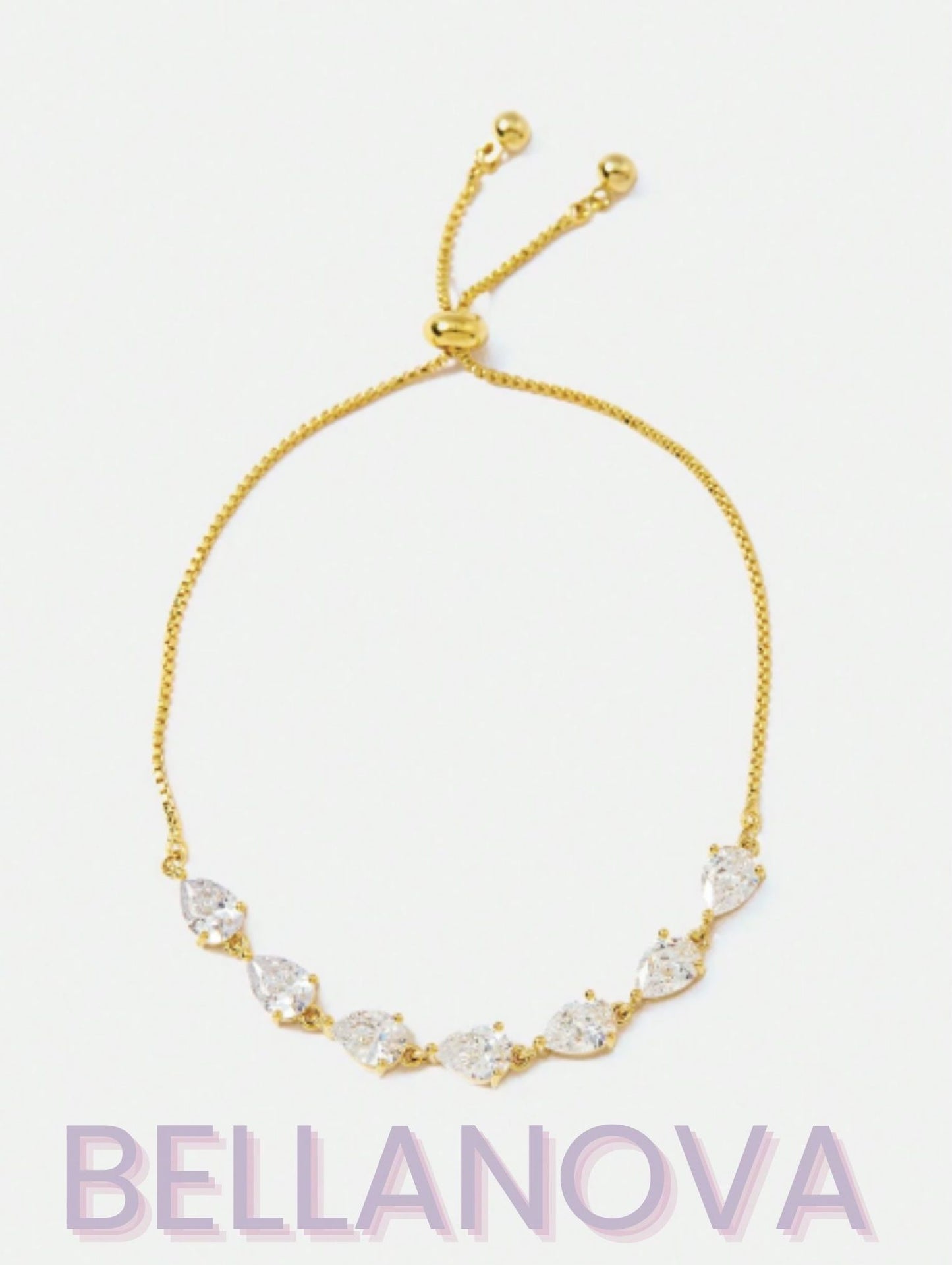 FILIPPA MONTEIRO X BELLA NOVA | Pulseira Swarovski - Folheado a Ouro 18k+ FRETE GRÁTIS