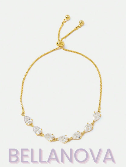 FILIPPA MONTEIRO X BELLA NOVA | Pulseira Swarovski - Folheado a Ouro 18k+ FRETE GRÁTIS