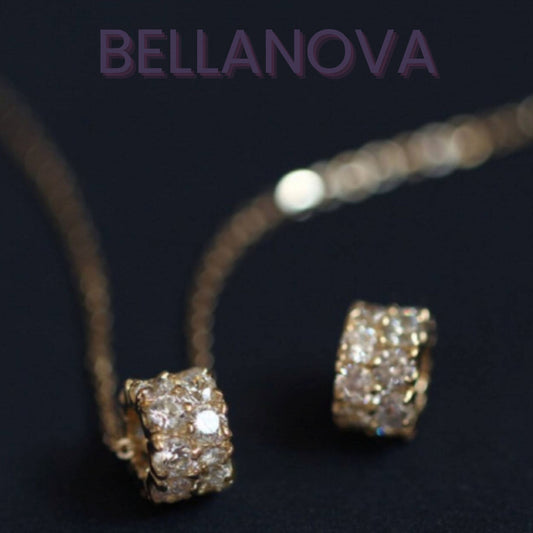 OLIVIA PADANO X BELLA NOVA | Gargantilha Com Pingente Swarovski - Folheado a Ouro 24k+ FRETE GRÁTIS