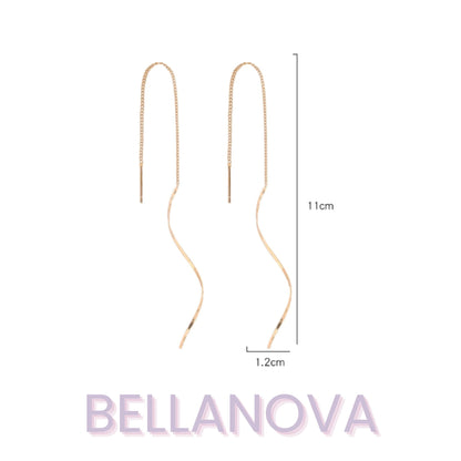 Brincos Flutuantes - Folheado a Ouro 18k + FRETE GRÁTIS