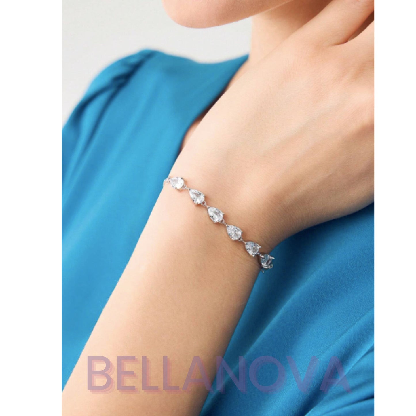 FILIPPA MONTEIRO X BELLA NOVA | Pulseira Ajustável Swarovski Cristal - Folheado a Ouro 18K+ FRETE GRÁTIS