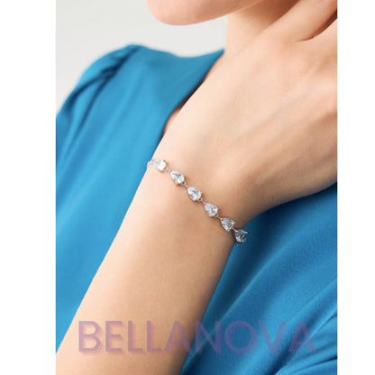 FILIPPA MONTEIRO X BELLA NOVA | Pulseira Ajustável Swarovski Cristal - Folheado a Ouro 18K+ FRETE GRÁTIS