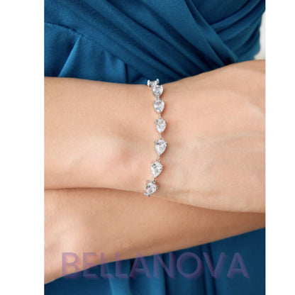 FILIPPA MONTEIRO X BELLA NOVA | Pulseira Ajustável Swarovski Cristal - Folheado a Ouro 18K+ FRETE GRÁTIS