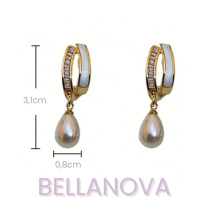 Brincos Beatrice MadrePérola - Folheado a Ouro 18k + FRETE GRÁTIS