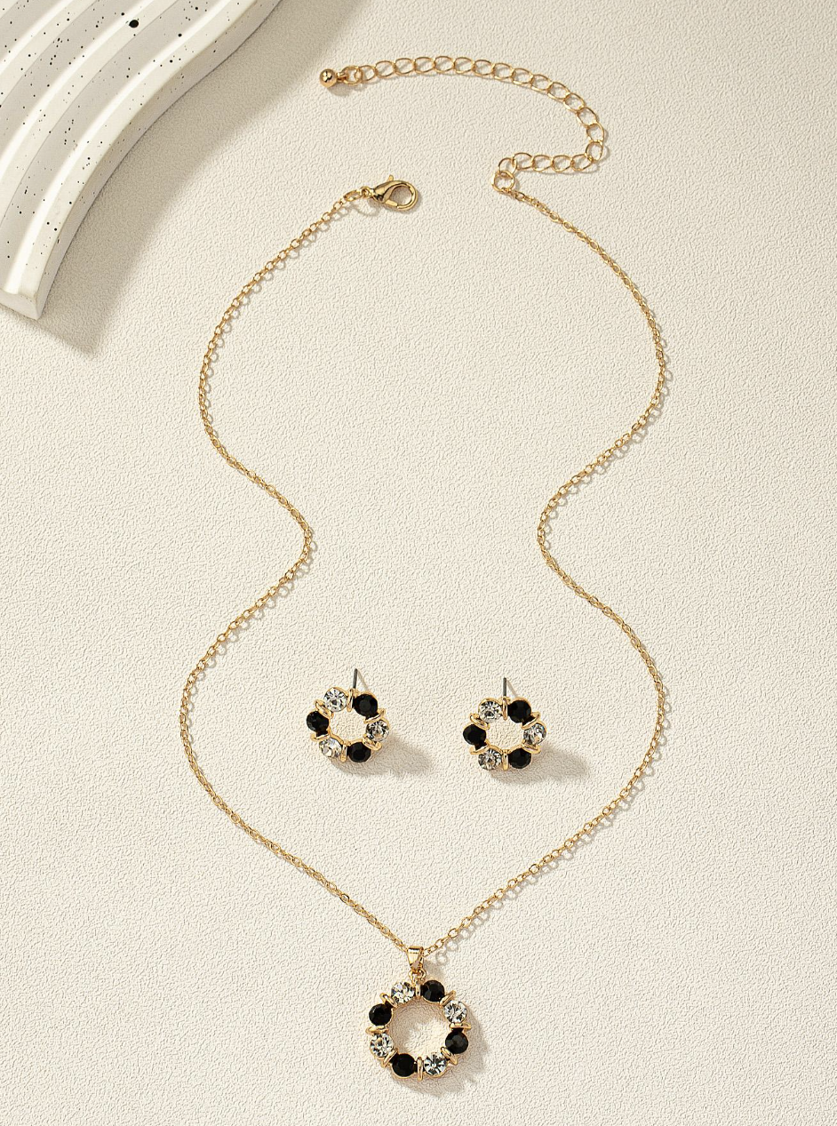 [NOVO] Kit Círculos de Zircônias 3 peças - Folheado a Ouro 18k + FRETE GRÁTIS