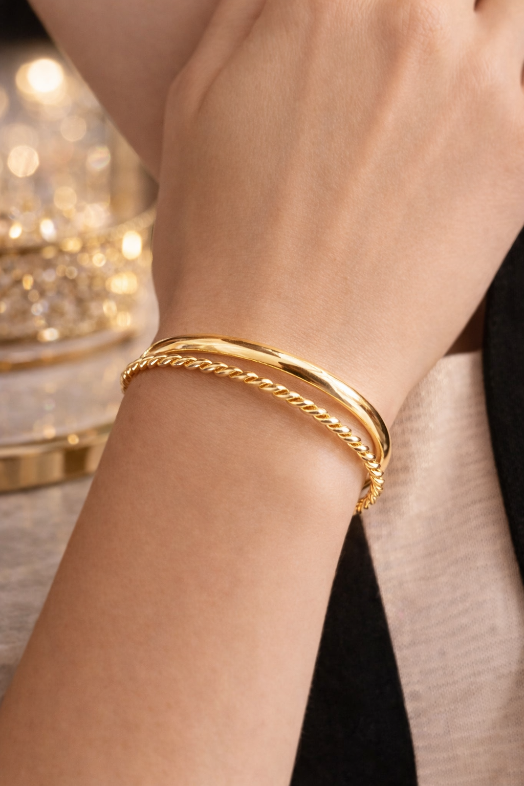Pulseira Dupla™ - Folheado a Ouro 18k+ FRETE GRÁTIS
